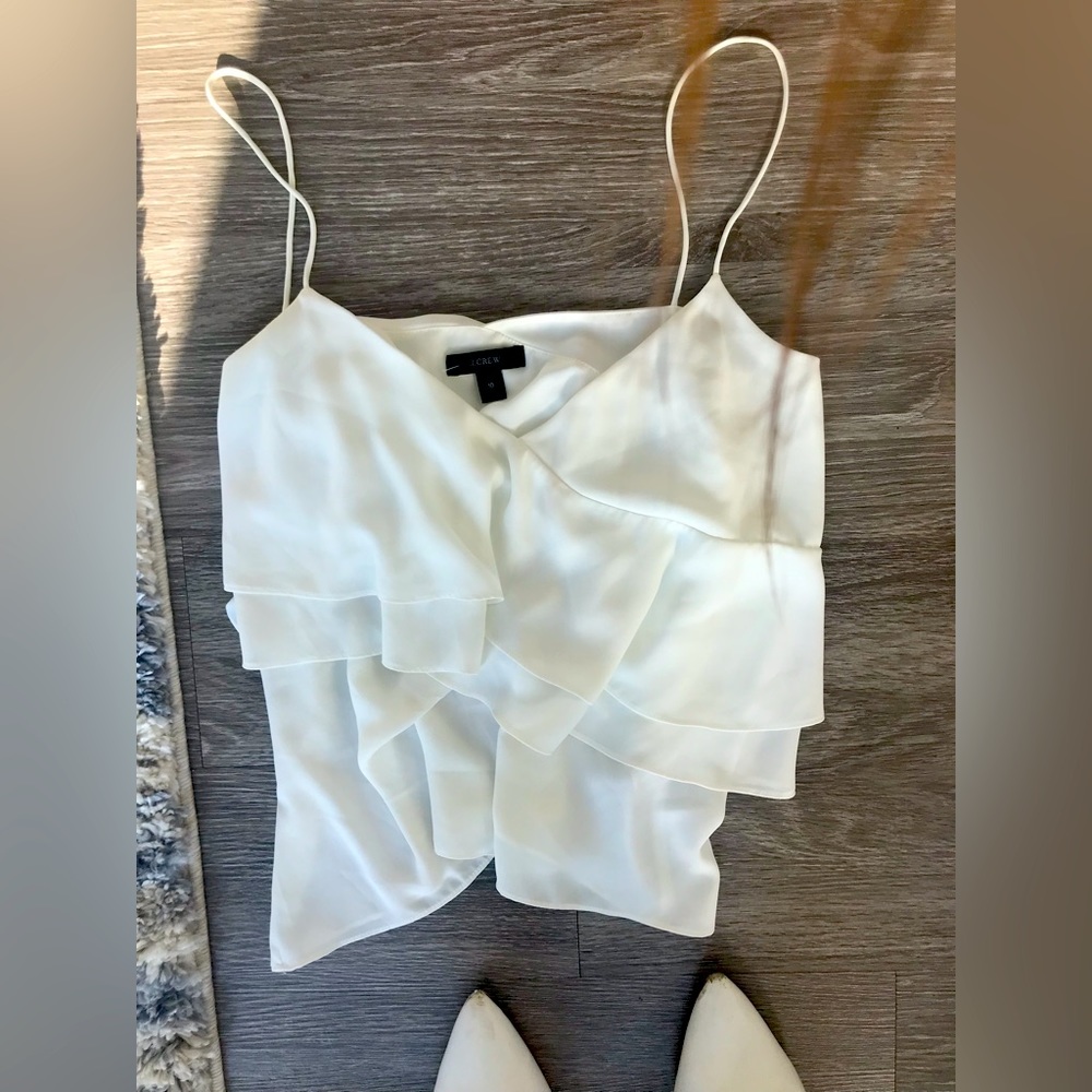 J Crew medium white tank.